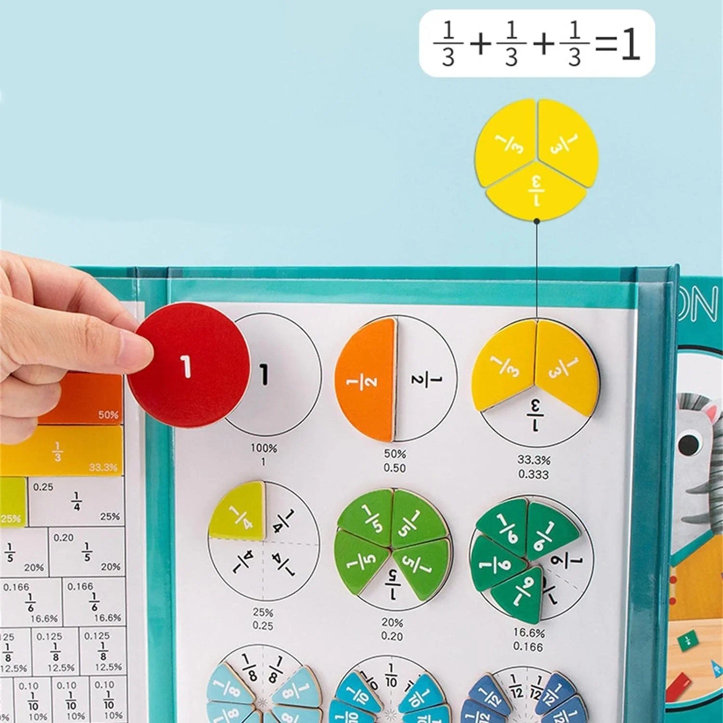 Alloria Montessori Magnetic Fraction Learning Set