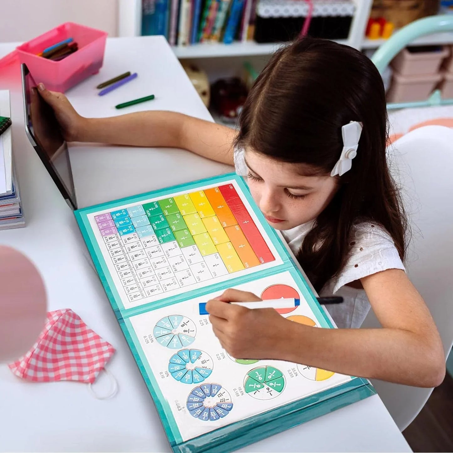 Alloria Montessori Magnetic Fraction Learning Set